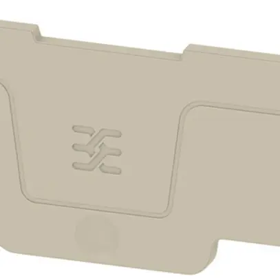 Plaque terminale Weidmüller ASEP 3C 2.5 69.5×2.1mm beige 