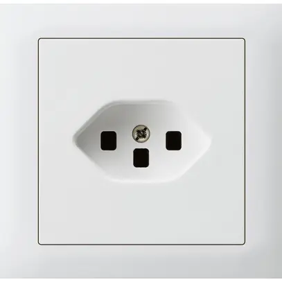 Presa INS kallysto tipo 23 montaggio T scatola INS G3 telaio a innesto bianco 