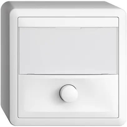 Poussoir AP avec porte-étiquette EDIZIOdue blanc 