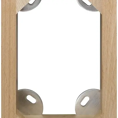 Cadre AP Hager FLF 2×2 bois laqué 