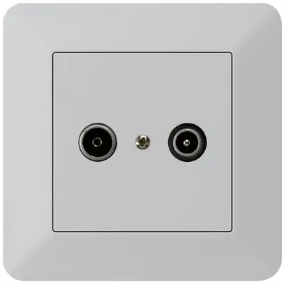 Presa di passaggio INC kallysto.trend R/TV 23dB grigio chiaro 