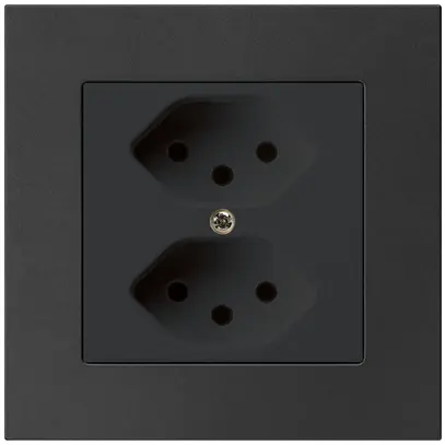 Prise ENC kallysto.pro 2×T13 noir avec sécurité enfants 