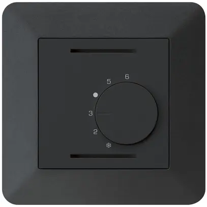 Termostato ambiente INC kallysto.trend nero senza interruttore 