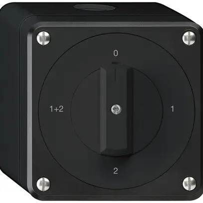 Interrupteur rotatif AP robusto IP55 schéma 1/1P noir 