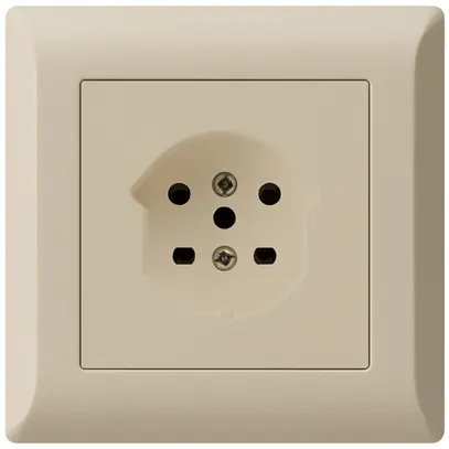 UP-Steckdose kallysto.line T15 beige Schraubklemmen 