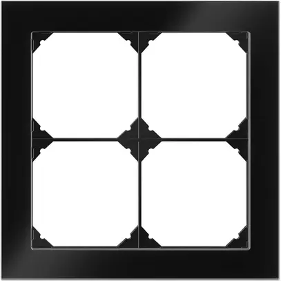 En-tête ENC EDIZIO.liv prestige SNAPFIX® 2×2 154×154mm verre noir 