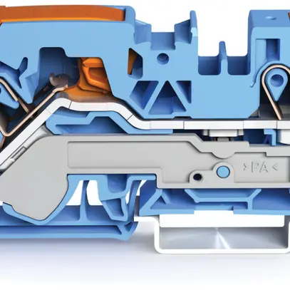 Durchgangsklemme WAGO TopJob-S 16mm² 2L blau Serie 2116 