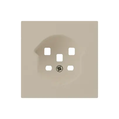 Kit frontale HA kallysto per presa tipo 25 con morsetti a innesto beige 