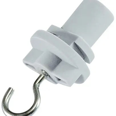 Gancio di fissaggio DOTLUX per guida trifase, max. 10kg, bianco 