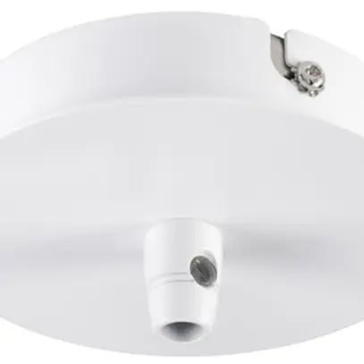Rosace de plafond SLV 1 sortie, Ø85×39mm avec décharge de traction blanc 
