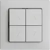 UP-Storenschalter EDIZIOdue F hellgrau 2-Kanäle 
