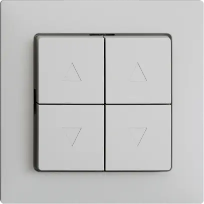 Interrupteur pour stores ENC EDIZIOdue F gris clair 2 canaux 