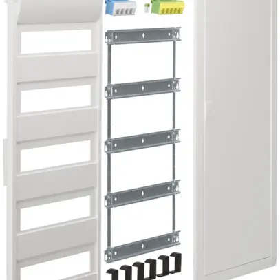 Kit de montage Hager volta avec cadre/porte 5-rangées 