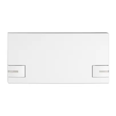 Poussoir 1/2 EDIZIO.liv SNAPFIX® p.KNX&UNI a.LED comm.à 2 touches bc 