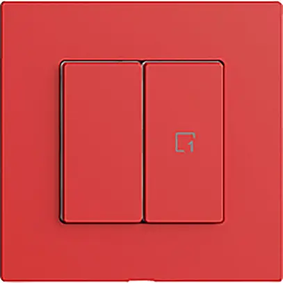 Station secondaire pour interrupteur 1c/2t scène WLAN Edue Wiser berry 