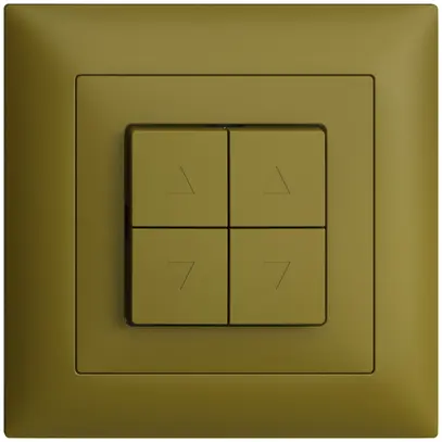 Kit frontal ENC EDIZIOdue FMI olive pour poussoir & interrupt.stores 