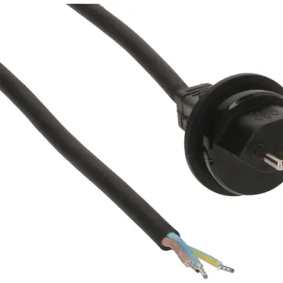 Cavo d'apparecchio MAX HAURI GDV 3×1.5mm² 5m nero spina T13 IP55 