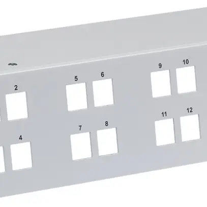 Couvercle R&M pour Grundset HWS forte pour 12×RJ45 e.1×grd I blanc 