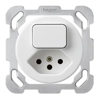 Insert pour combinaison ENC I basico 6+type 13 blanc avec plaque de fixation 