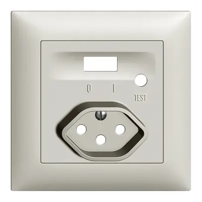 Kit frontal EDIZIOdue pour prise FI gris clair 