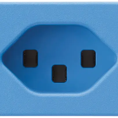 Prise INC FLF Hager type 23 bleu avec bornes enfichables 