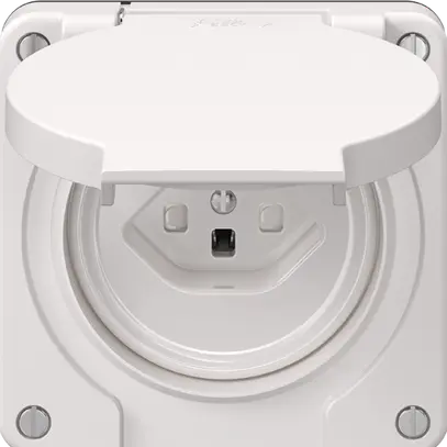 FI-Steckdose NEVO N.CO 30mA, Typ 23, Anschlussklemmen für weitere Steckdosen, ws 