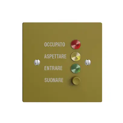 Stazione da porta EDIZIOdue per segnale di chiamata, olive 