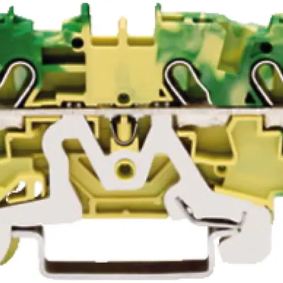 Borne de passage WAGO TOPJOB S 4mm² 3L vert/jaune série 2004 