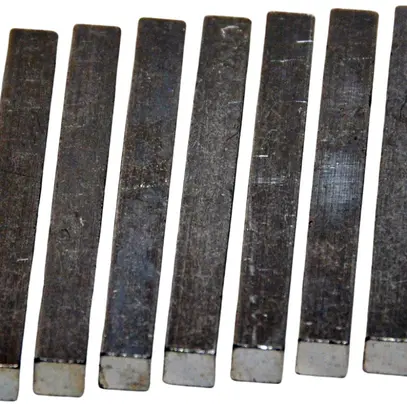 Spinotto per contatore 80A 5×5mm l=37mm 4 lati spinotto p.morsetti di colleg. 