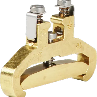 Morsetto di terra componibile Woertz 1.5…4mm² raccordo a vite 2×1 guida DIN 35mm 