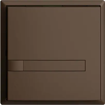 Pulsante INC KNX 1×EDIZIOdue coffee RGB senza LED con inserto carta 