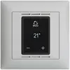 UP-Raumthermostat EDIZIOdue FMI hellgrau mit Display, Fussboden- und Raumregler 