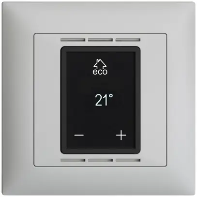 Termostato ambiente EDIZIOdue FMI grigio chiaro, con display, riscald.pavim. 