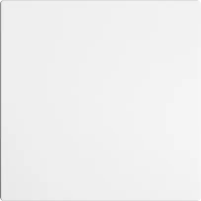 Blindabdeckung EDIZIOdue weiss, ohne Zentrumsschraube 