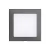 Kit frontal EDIZIOdue gris foncé 60×60mm pour luminaire LED 