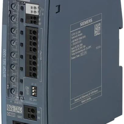Module de sélectivité Siemens SITOP, IN: 24VDC/72A, OUT: 24VDC/8×10A, commutatif 