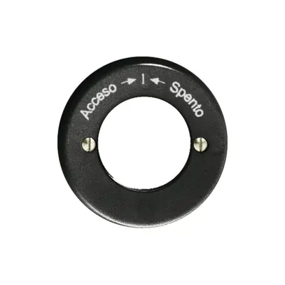 Frontset Accesso-I-Spento schwarz f Schlüsselschwenktaster FH 