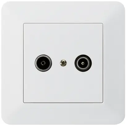 Presa di passaggio INC kallysto.trend R/TV 14dB bianco 