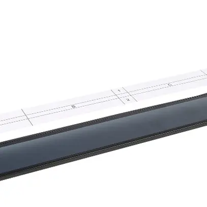 Kit porta frontale per pannello Netscale 48, 80mm, 1UA, nero 