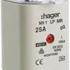 Fusibile HPC Hager DIN1 400VAC 25A gG/gL segnalatore centrale inossidabile 