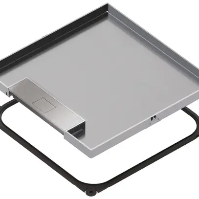 Cassette en acier inoxydable Hager Q12 OT LE 244mm acier inoxydable 