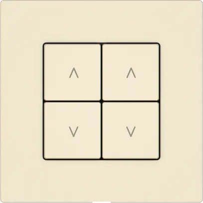 Interrupteur stores EDIZIO.liv Wiser SNAPFIX® 2 canaux 4 touches WLAN cr 