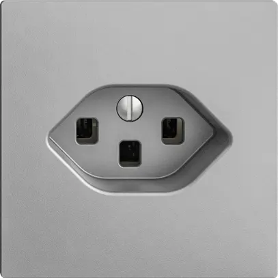 Presa INC EDIZIOdue T23 16A silver, con morsetti innest. 