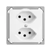 Prise INC EDIZIOdue 2×T13 blanc 