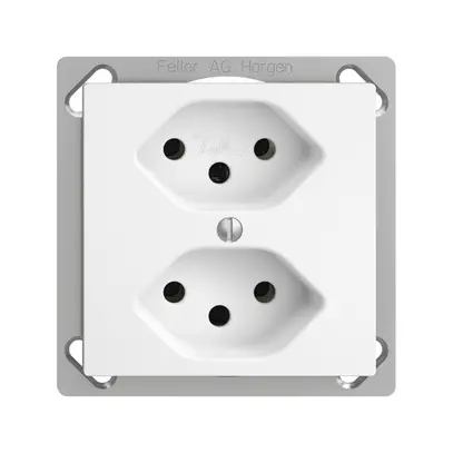 Presa INS EDIZIOdue 2×T13 bianco 