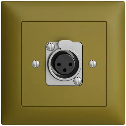 Kit de montage ENC EDIZIOdue XLR 3L P olive 