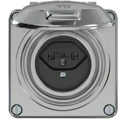 Presa ELEMENT SNAPFIX® 1×tipo 23 16A 250V con coperchio IP55 all 