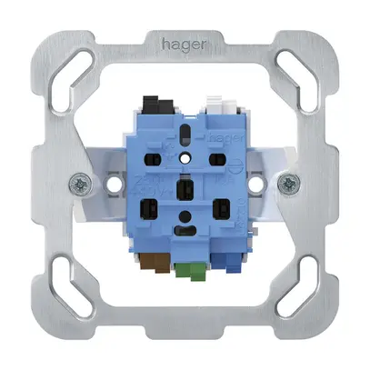 Inserto per presa INC HA tipo 15/25 con morsetti a innesto con placca fissaggio 
