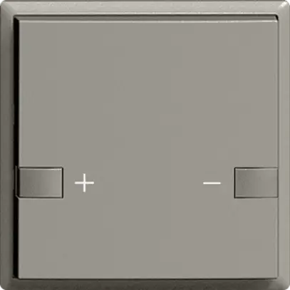 Variateur LED EDIZIOdue ZEP sans LED 1×bouton 2×commandes gris foncé 