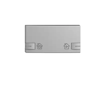 Bouton EDIZIOdue pour zeptrionAIR interr.hor.a.marquage avec LED silver 